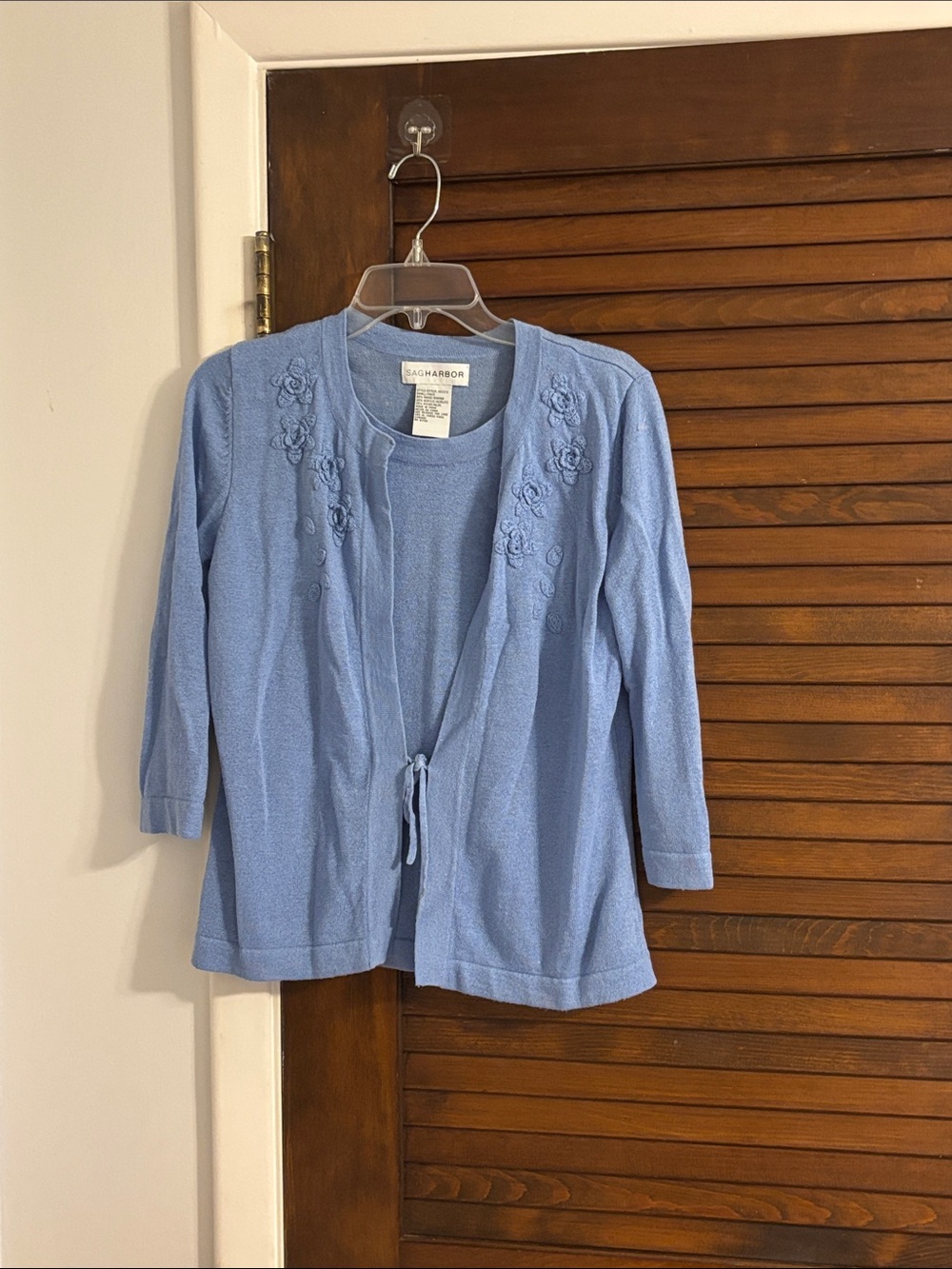 Light Blue Cardigan Set